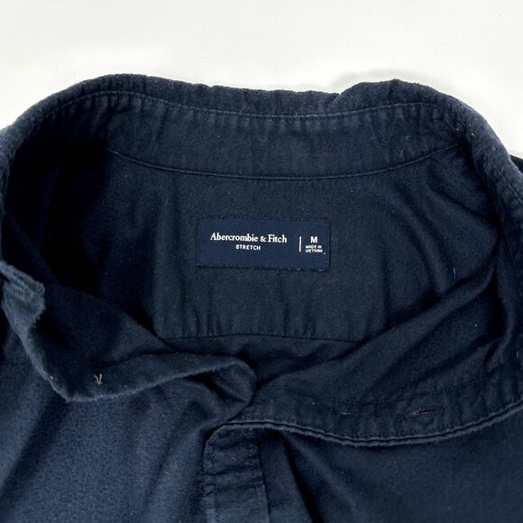 Abercrombie & Fitch Men's Navy Casual Button Down Shirt - Picture 7 of 9